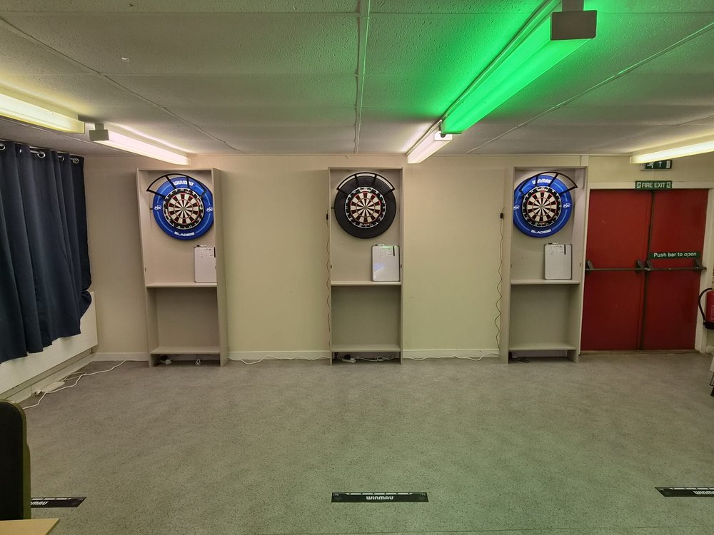 Practice bays at Inverclyde Darts Hub