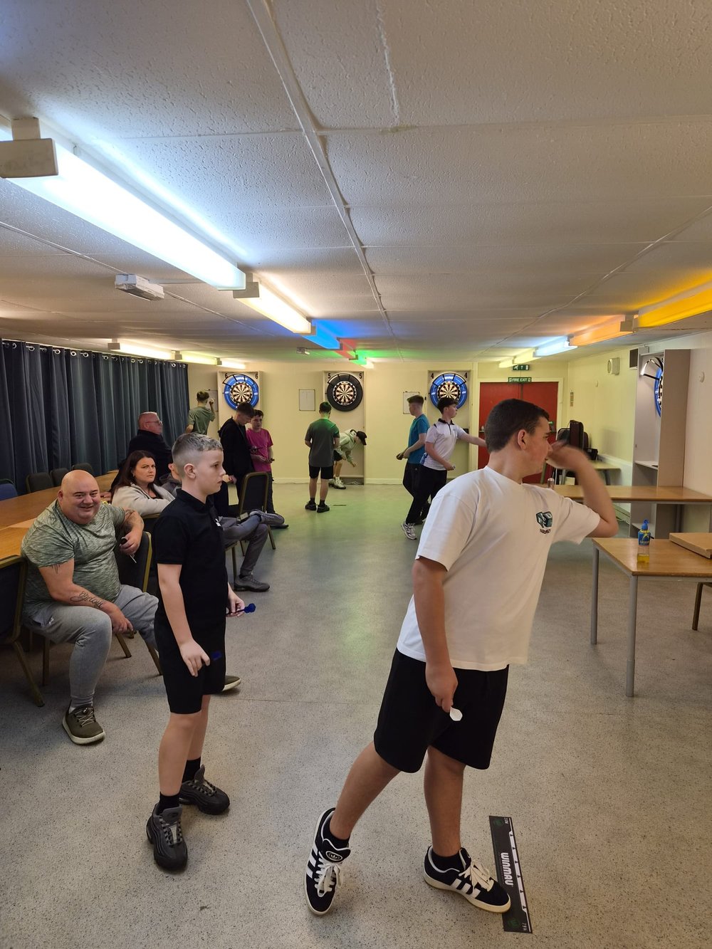 Players at a session at Inverclyde Darts Hub